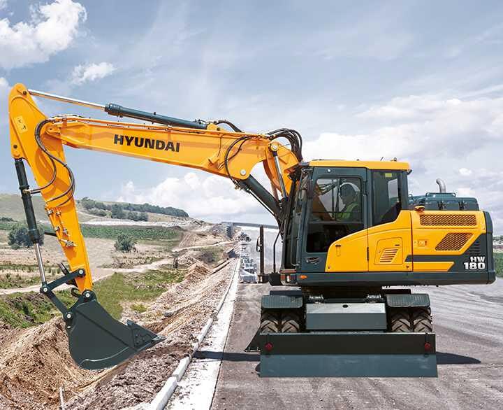 Hyundai HW180 working