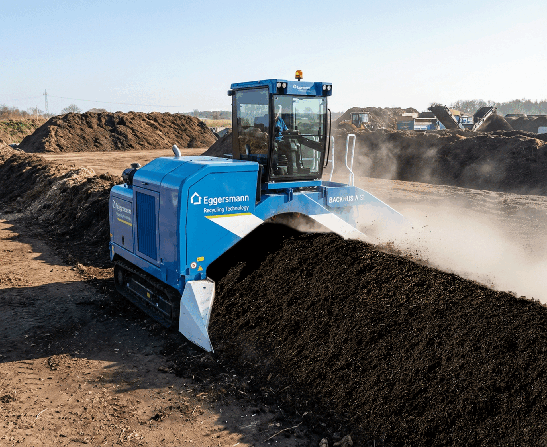 Eggersmann BACKHUS A 38: Windrow Turner Technology