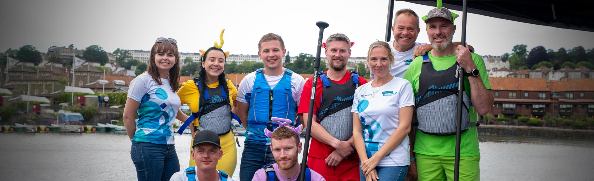 Molson Group Paddling for Safe Water with Frank Water