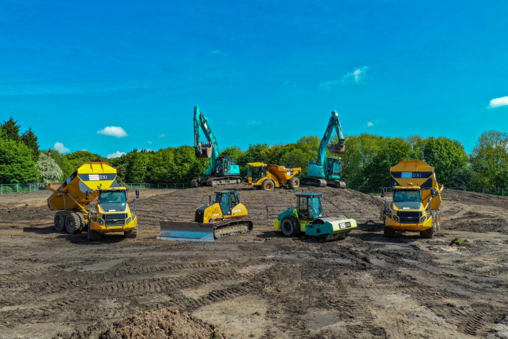 Kobelco excavator at DXI Regeneration