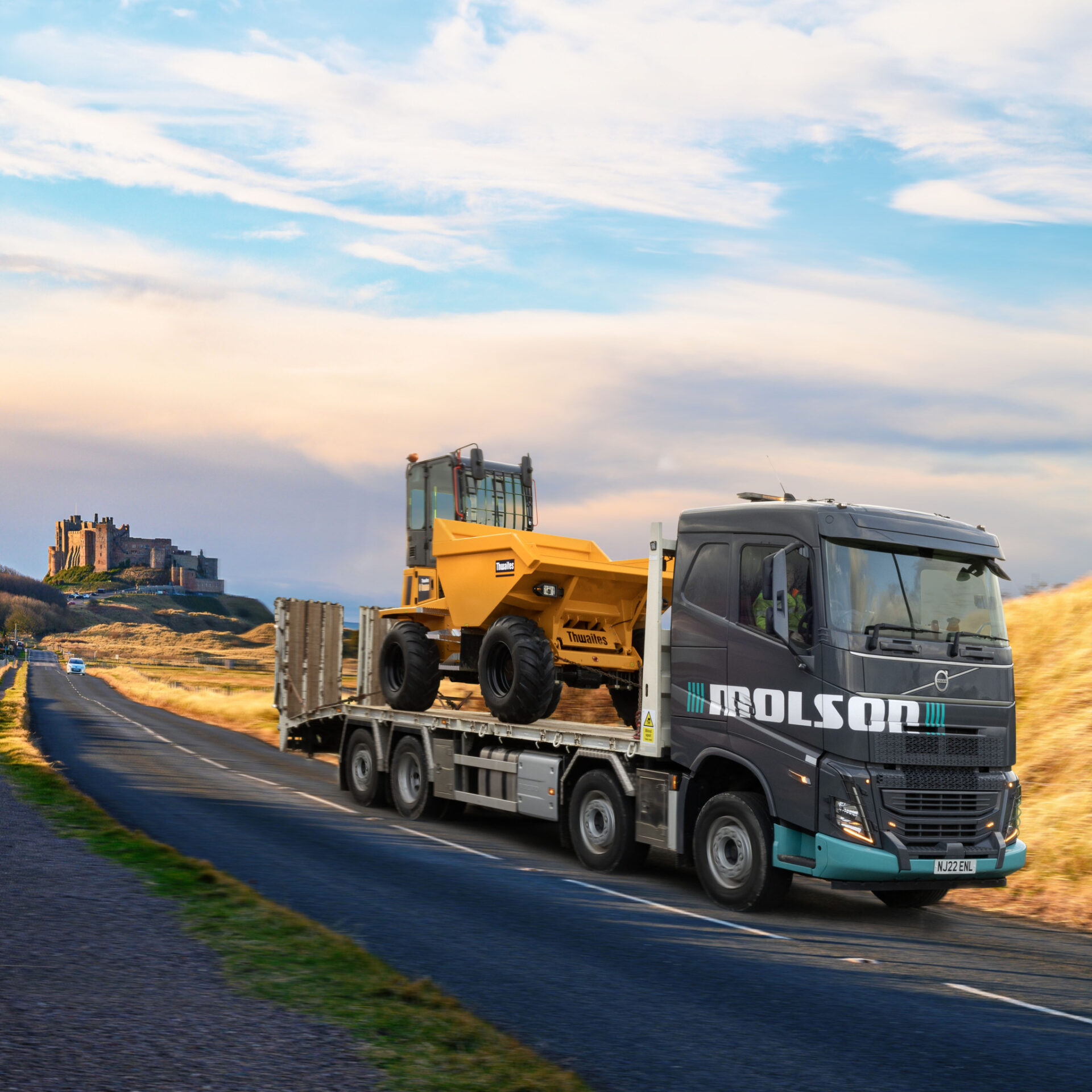 Molson Young Delivers Thwaites Site Dumpers Across North East England and Southern Scotland