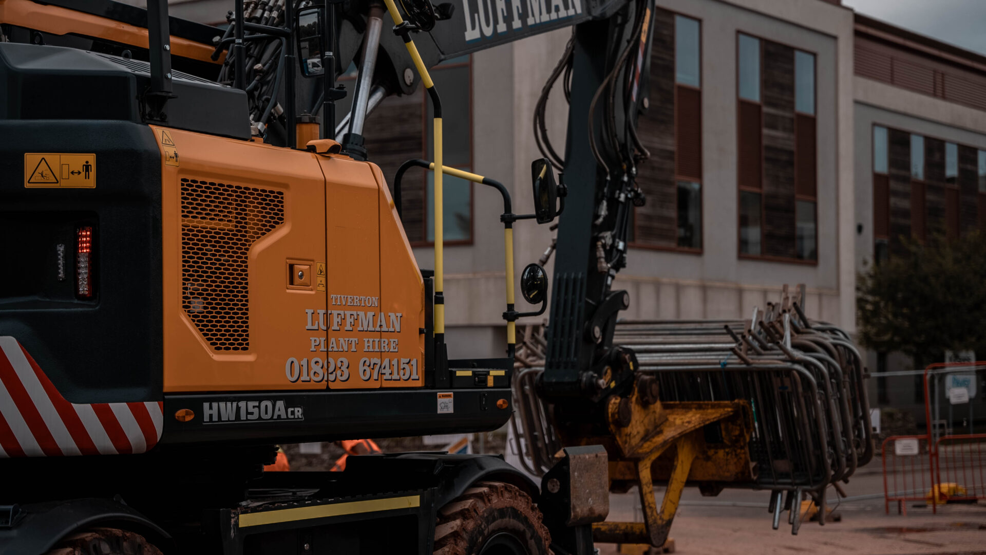 Hyundai HW 150A Wheeled Excavator Big Power in Small Spaces