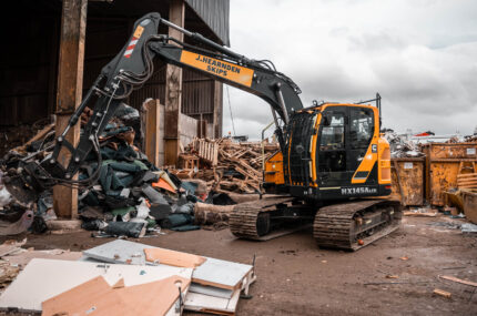 Hyundai compact radius excavators help achieve 98% recycling rates