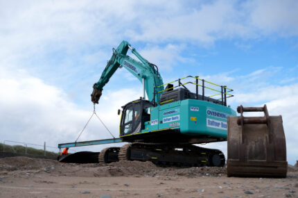 Molson Adapts Tough New Kobelco Excavators for Coastal Work