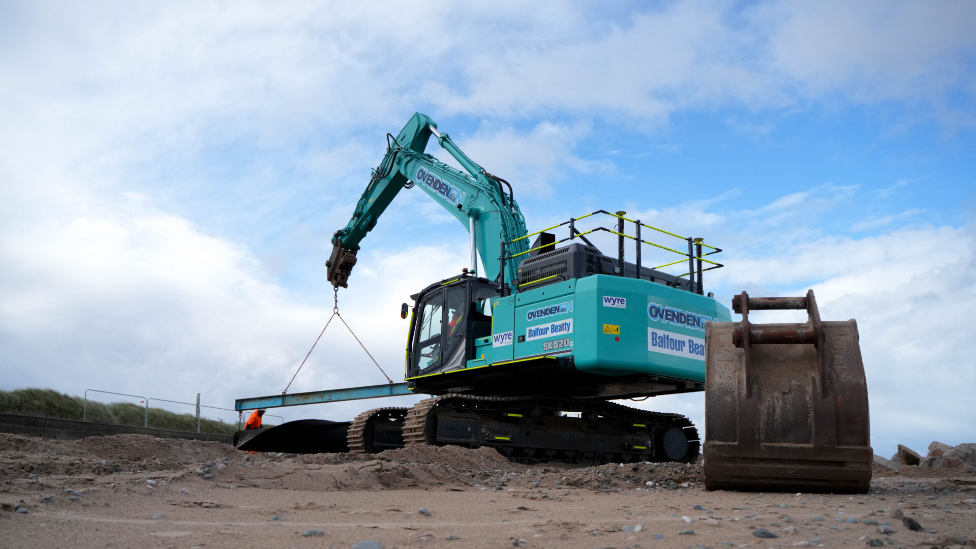 Molson Adapts Tough New Kobelco Excavators for Coastal Work