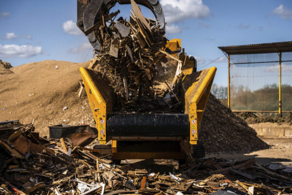 CBI Wood Grinder Blasts Through Waste Wood for A&A Recycling