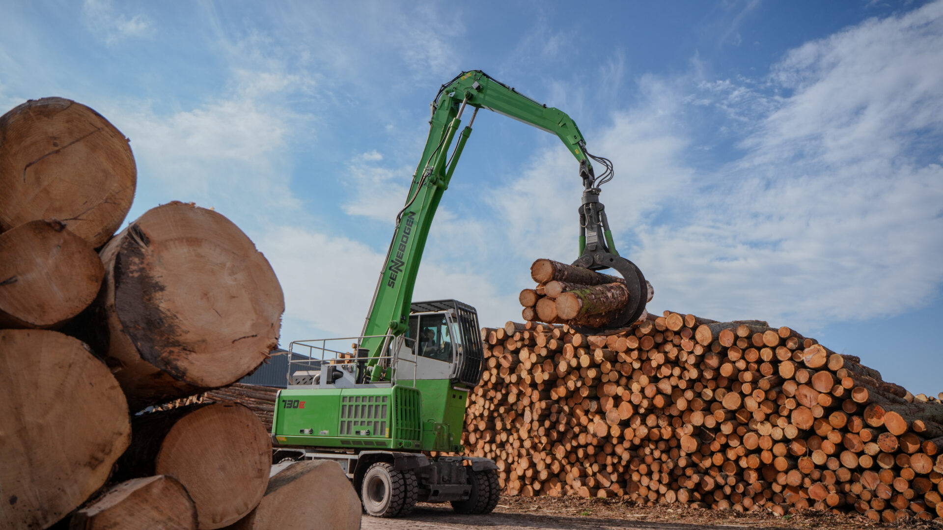 Sennebogen 730E Material Handlers Prove Themselves at Pontrilas Sawmills