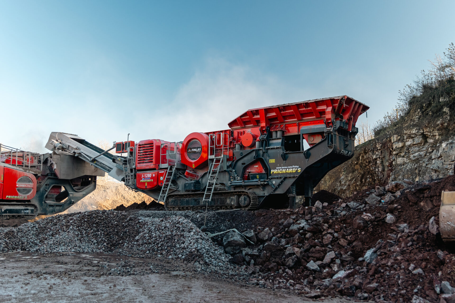 Finlay J-1280 Hybrid Jaw Crusher is Crushing it for Prichard’s